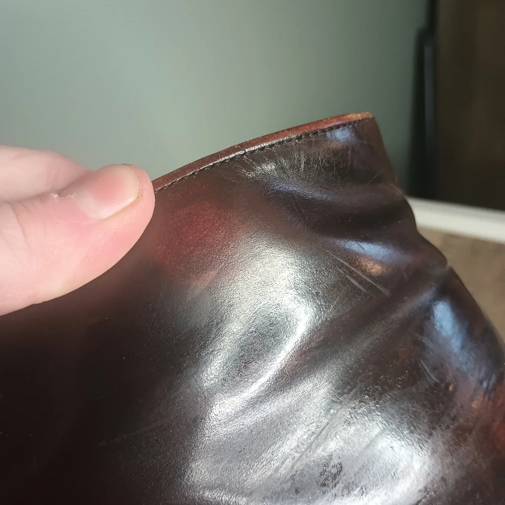 Vintage Chippewa Mens Oxford Boots 9D  Brown Oiled Leather Vibram Academia - Picture 10 of 15